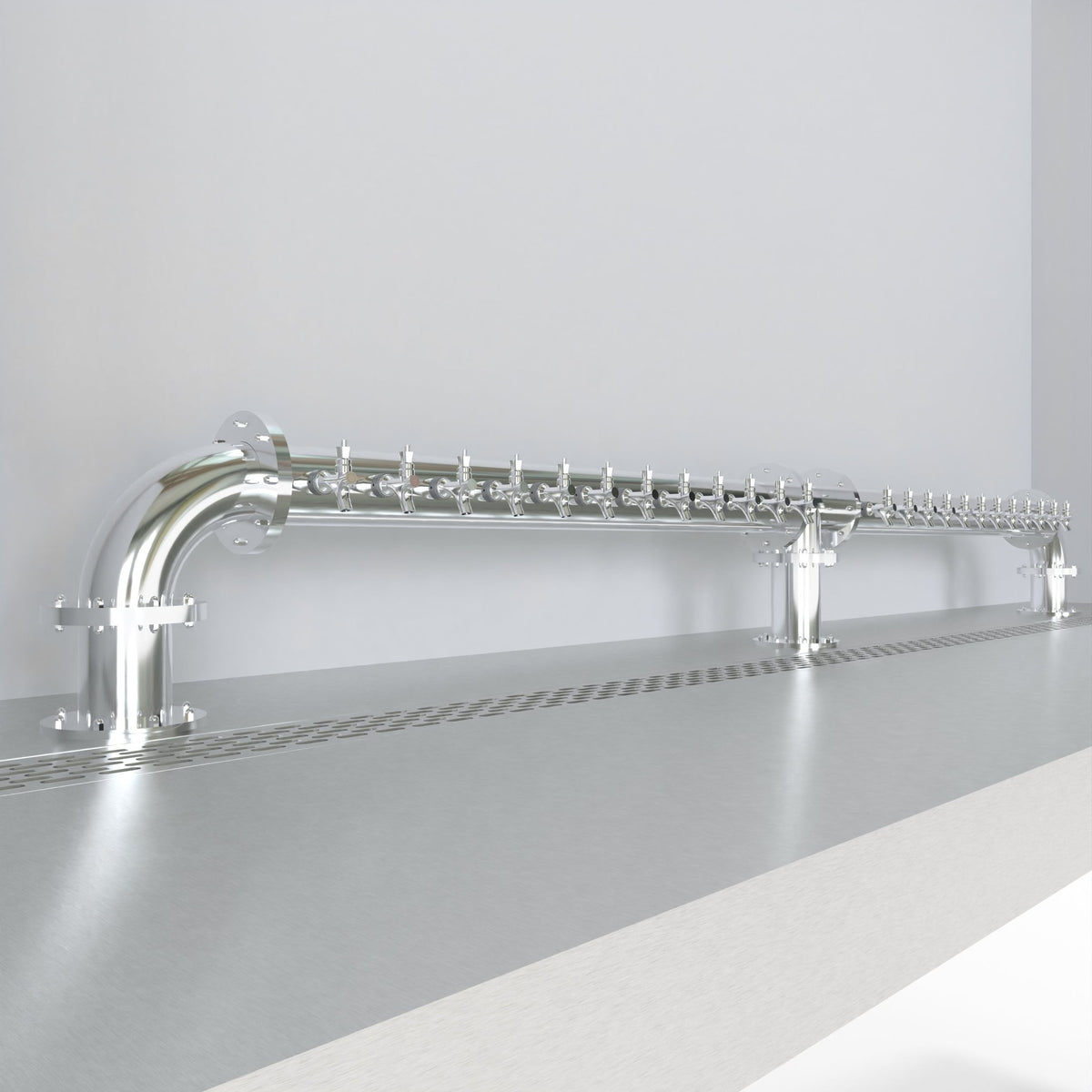 Odyssey M Bridge 4in — Polished beer tower